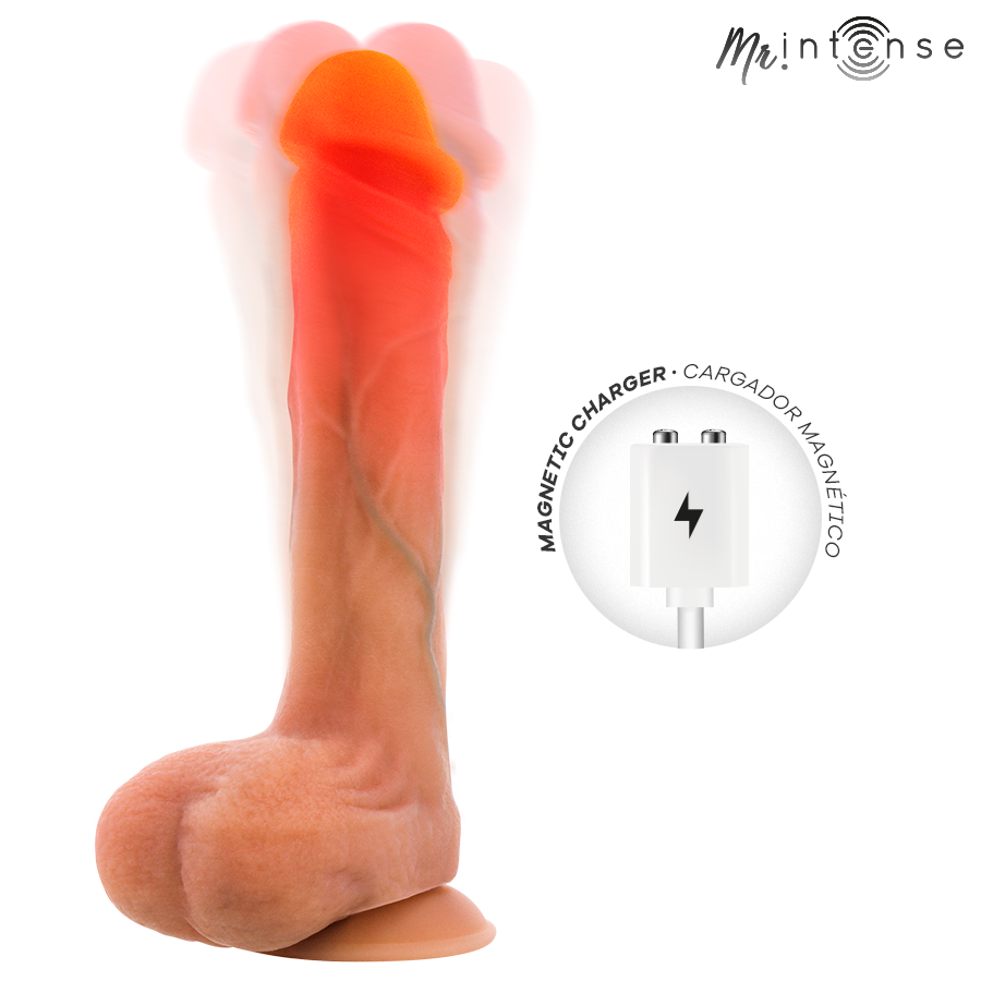 MR INTENSE - BRADLEY SILICONE VIBRATING DILDO WITH HEAT EFFECT AND REMOTE CONTROL 21 CM -Ø- 4.2 CM — MR. INTENSE · Vibratoare (imaginea 2)