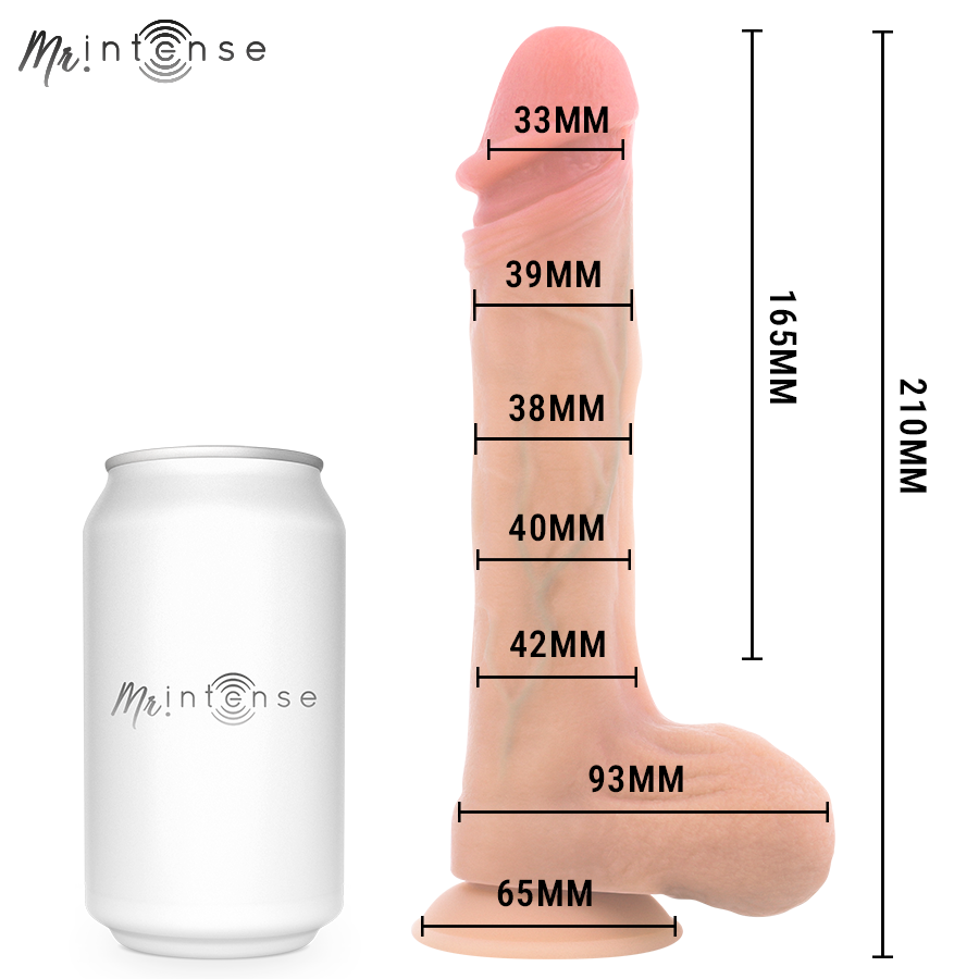 MR INTENSE - BRADLEY SILICONE VIBRATING DILDO WITH HEAT EFFECT AND REMOTE CONTROL 21 CM -Ø- 4.2 CM — MR. INTENSE · Vibratoare (imaginea 7)