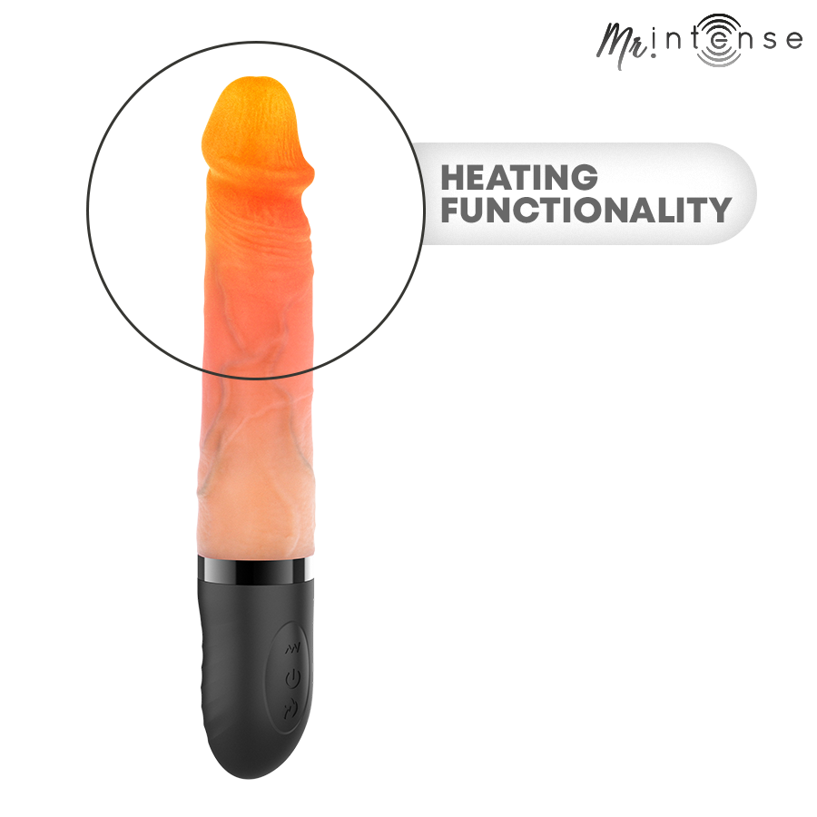 MR INTENSE - JEAN UP&DOWN VIBRATOR SILICONE WITH HEAT EFFECT 24 CM -Ø- 3.8 CM — MR. INTENSE · Vibratoare (imaginea 9)