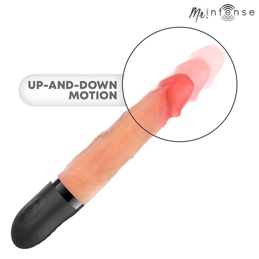 MR INTENSE - JEAN UP&DOWN VIBRATOR SILICONE WITH HEAT EFFECT 24 CM -Ø- 3.8 CM — MR. INTENSE · Vibratoare (imaginea 6)