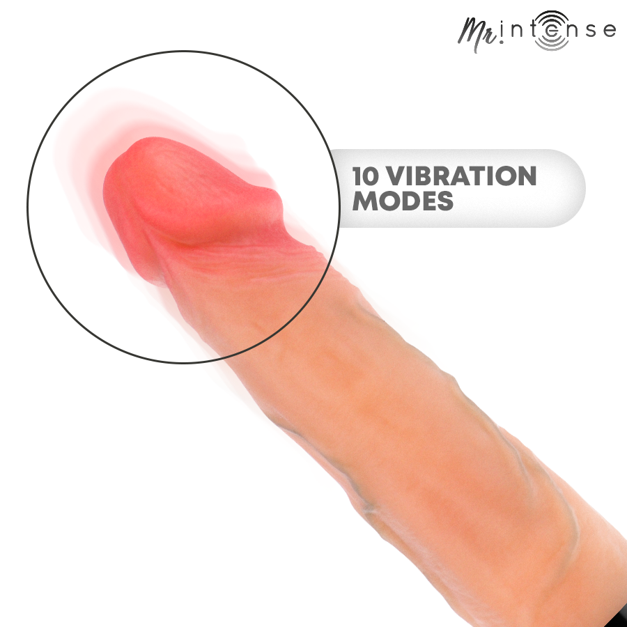 MR INTENSE - JEAN UP&DOWN VIBRATOR SILICONE WITH HEAT EFFECT 24 CM -Ø- 3.8 CM — MR. INTENSE · Vibratoare (imaginea 5)