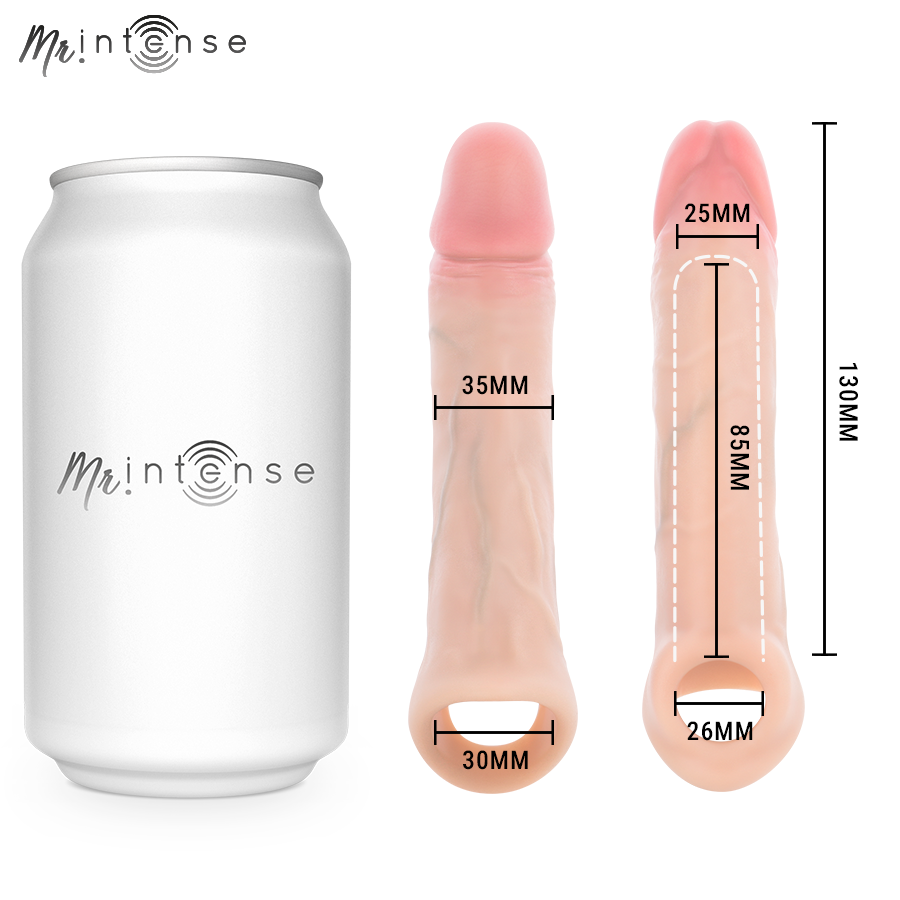 Mr Intense-Simon S Manșon pentru Penis din Silicon 13 cm 5 MR INTENSE - SIMON S SILICONE PENIS COVER 13 CM -Ø- 4 CM — MR. INTENSE · Inele & Mansoane Penis (imaginea 5)