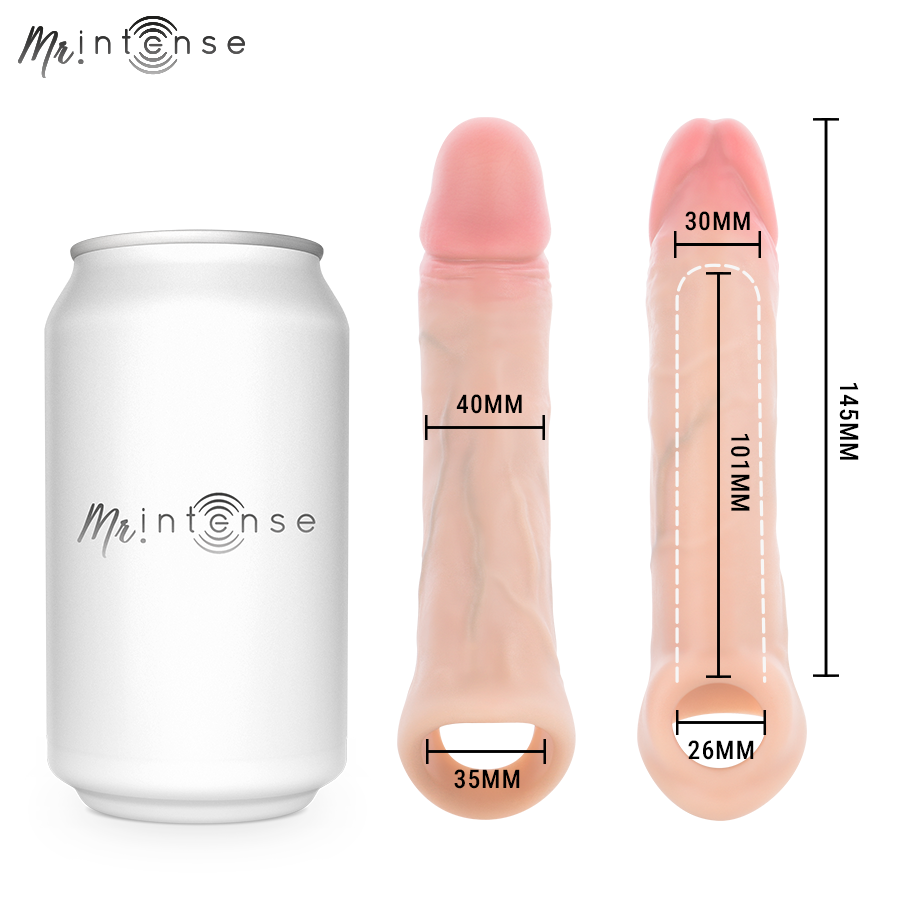 Mr Intense-Arnold M Manșon Vibrator Penis cu Telecomandă 7 MR INTENSE - ARNOLD M VIBRATOR SILICONE PENIS SLEEVE WITH REMOTE CONTROL 14.5 CM -Ø- 4 CM — MR. INTENSE · Inele & Mansoane Penis (imaginea 7)