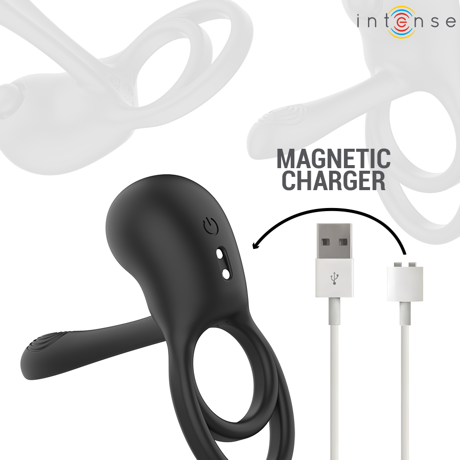 INTENSE - SPIKE REMOTE CONTROL VIBRATING PENIS RING · Inele & Mansoane Penis (imaginea 5)
