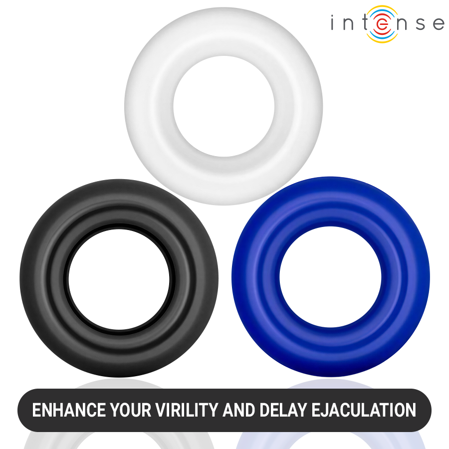INTENSE - WICK SET OF 3 PENIS RINGS VARIOUS COLORS · Inele & Mansoane Penis (imaginea 6)