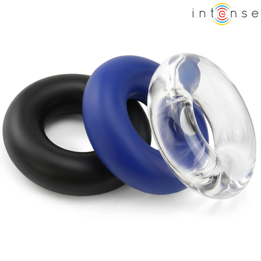 INTENSE - WICK SET OF 3 PENIS RINGS VARIOUS COLORS · Inele & Mansoane Penis (imaginea 4)
