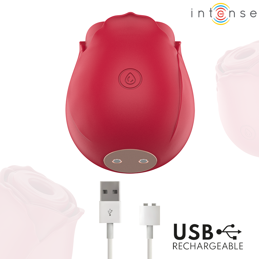 INTENSE - CAMELLIA CLITORAL SUCTION ROSE BY WAVES BORDEAUX · Vibratoare (imaginea 5)