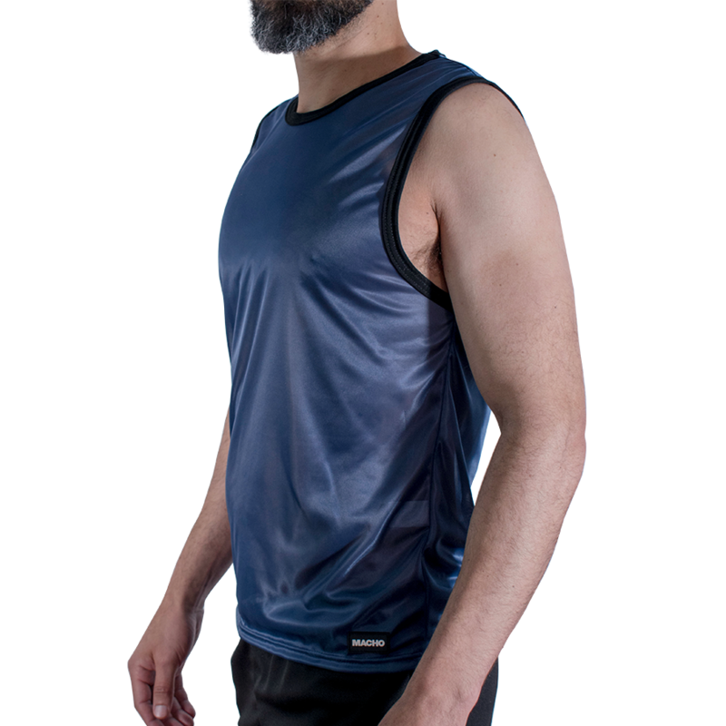 MACHO - NAVY BLUE T-SHIRT S/M — MACHO UNDERWEAR · Lenjerie Barbati (imaginea 2)