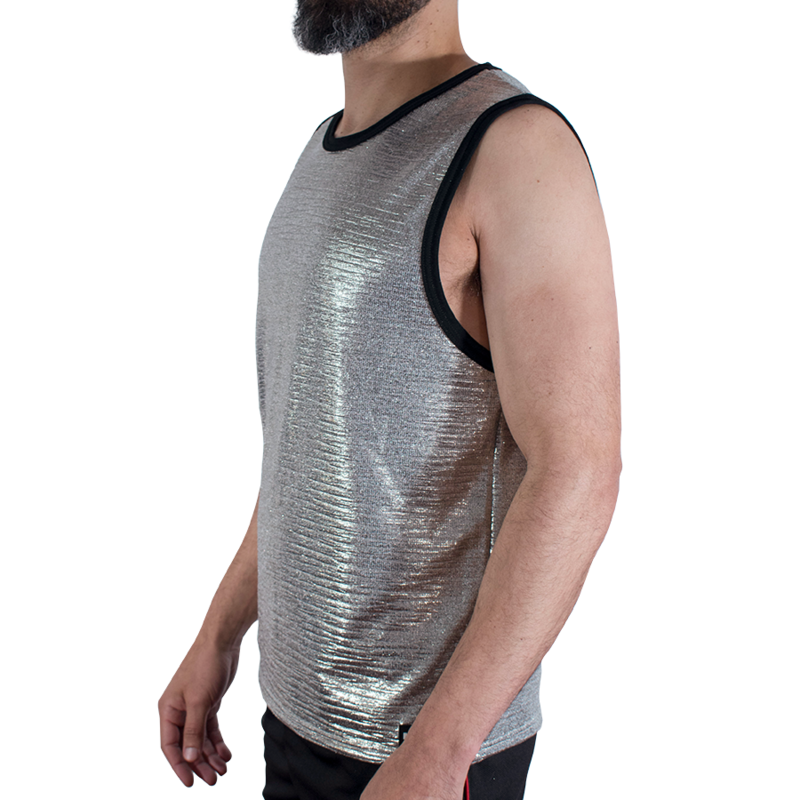 MACHO - FINE GLITTER T-SHIRT S/M — MACHO UNDERWEAR · Lenjerie Barbati (imaginea 2)