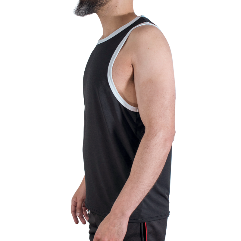 MACHO - CMV004 BLACK GYM T-SHIRT S/M — MACHO UNDERWEAR · Lenjerie Barbati (imaginea 2)