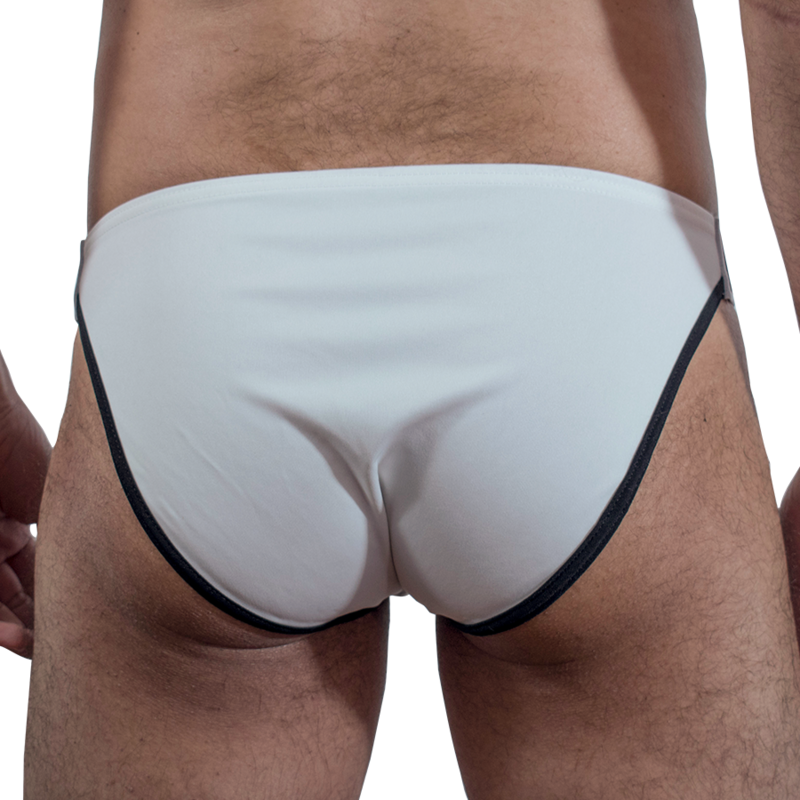 Macho-MCH009 Slip Side Alb 3 MACHO - MCH009 WHITE SLIP SIDE S — MACHO UNDERWEAR · Lenjerie Barbati (imaginea 3)
