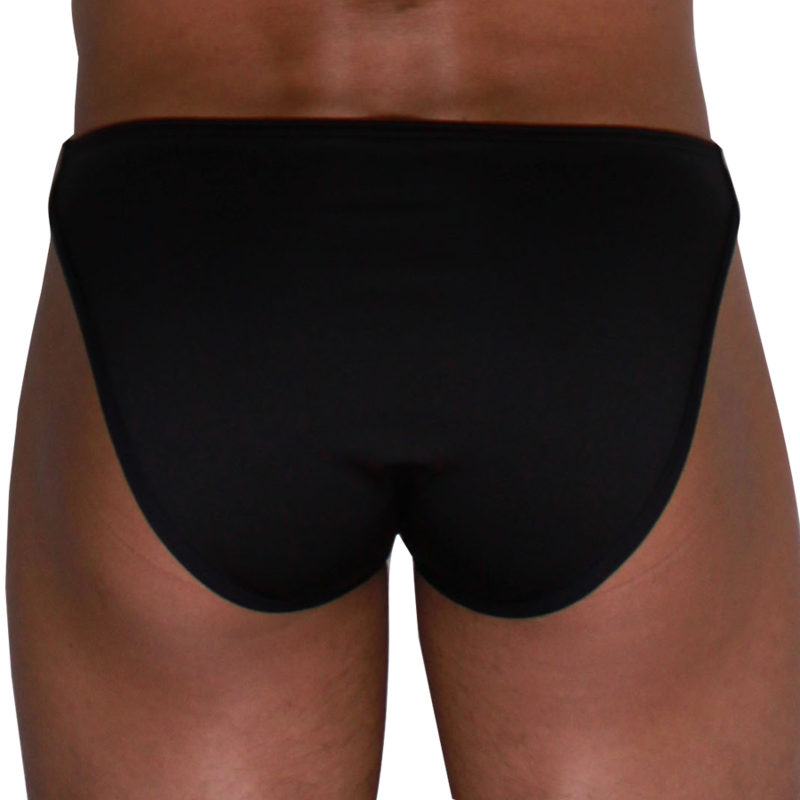 Macho Underwear-Slip Bărbați cu Cupă de Evidențiere Negru 5 MACHO - MCH010 BLACK SLIP SIDE S — MACHO UNDERWEAR · Lenjerie Barbati (imaginea 5)