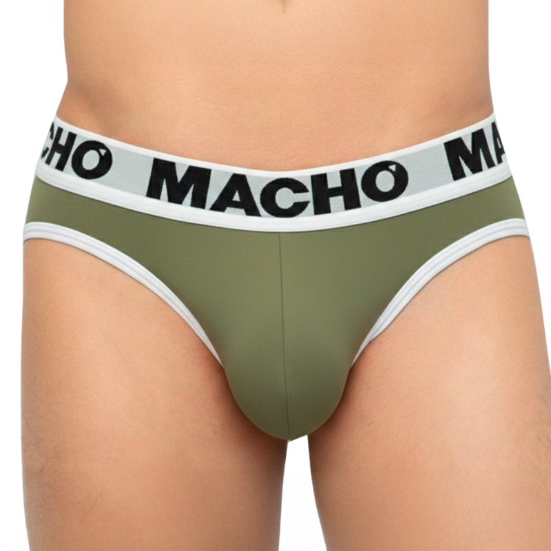 MACHO - MCH013 MILITARY GREEN SLIP S — MACHO UNDERWEAR · Lenjerie Barbati (imaginea 2)