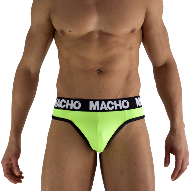 MACHO - MTG001 FLUORESCENT YELLOW THONG SIZE S — MACHO UNDERWEAR · Lenjerie Barbati