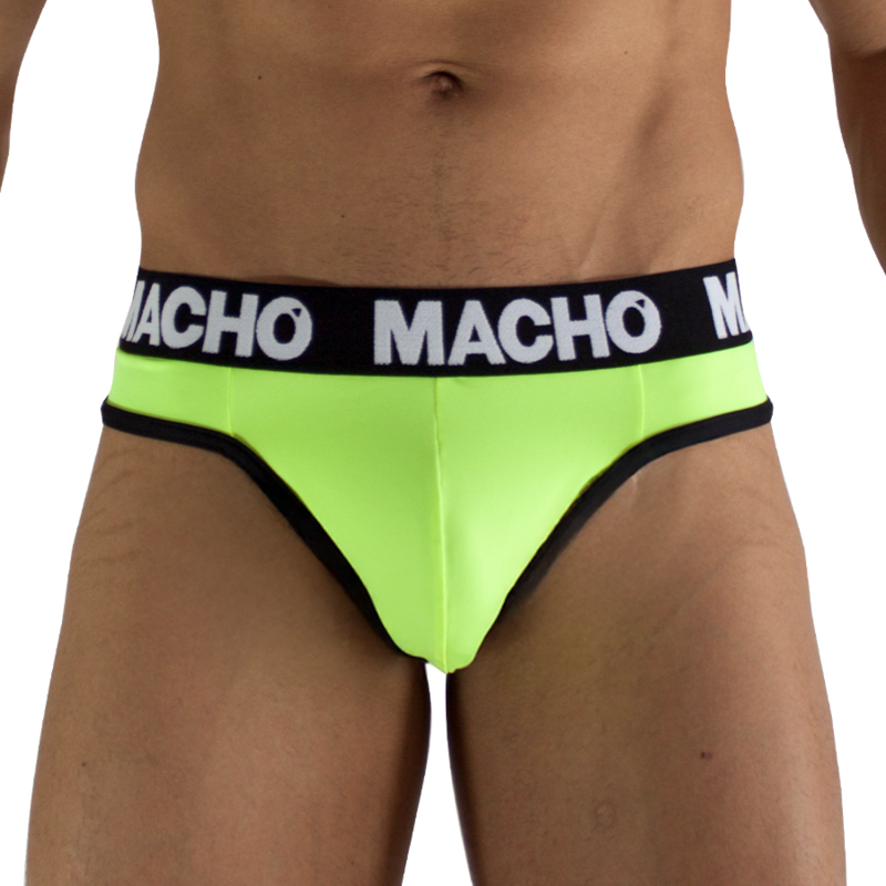MACHO - MTG001 FLUORESCENT YELLOW THONG SIZE S — MACHO UNDERWEAR · Lenjerie Barbati (imaginea 2)