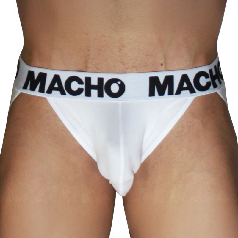 MACHO - MX29BL JOCK WHITE + WHITE S — MACHO UNDERWEAR · Lenjerie Barbati