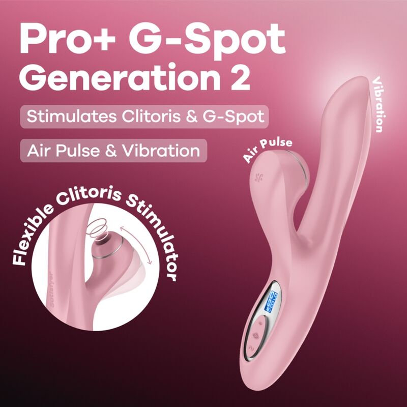 Satisfyer-Pro+ G-Spot Generation 2 Stimulator Roz 7 SATISFYER - PRO+ G-SPOT GENERATION 2 PINK · Vibratoare (imaginea 7)