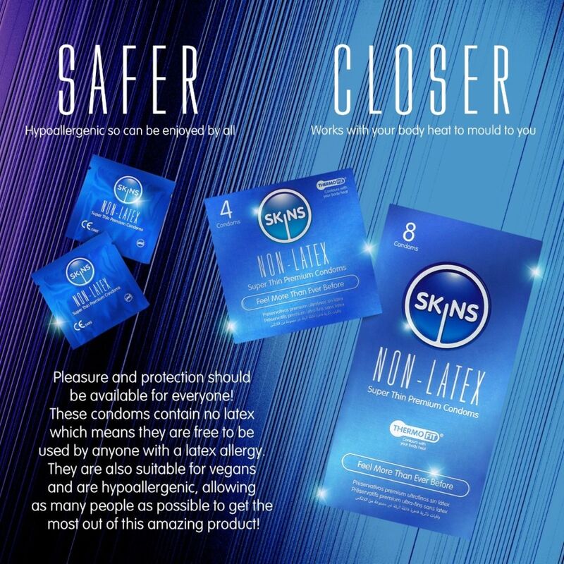 Skins-Prezervative fără Latex 8 Bucăți 6 SKINS - LATEX-FREE CONDOMS PACK OF 8 · Prezervative (imaginea 6)
