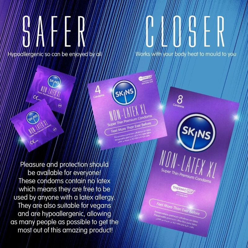 SKINS - LATEX-FREE CONDOMS XL PACK OF 4 · Prezervative (imaginea 3)