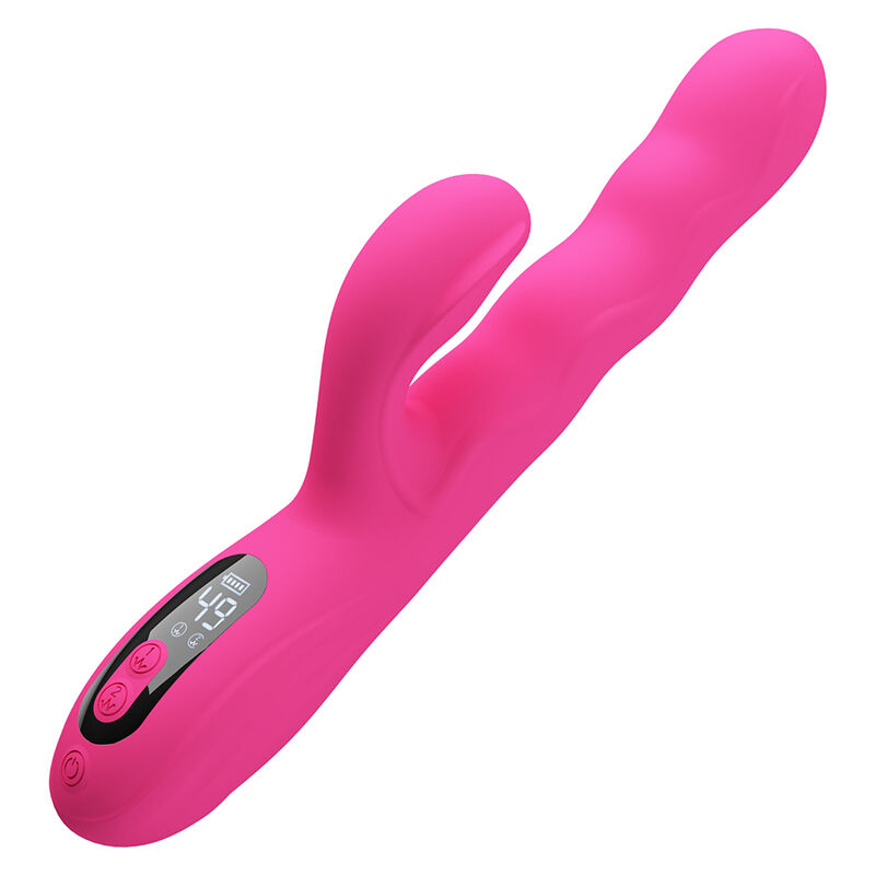 PRETTY LOVE - WINTERS MULTIFUNCTION RABBIT VIBRATOR WITH LED DISPLAY PINK · Vibratoare