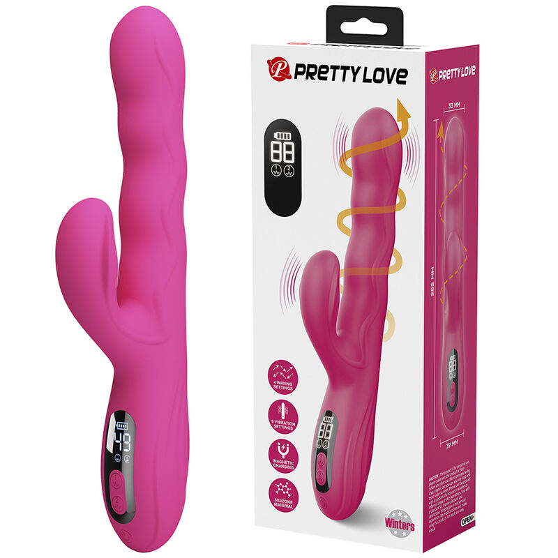 Pretty Love-Winters Vibrator Rabbit cu Ecran LED Roz 10 PRETTY LOVE - WINTERS MULTIFUNCTION RABBIT VIBRATOR WITH LED DISPLAY PINK · Vibratoare (imaginea 10)