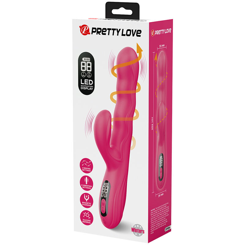 Pretty Love-Winters Vibrator Rabbit cu Ecran LED Roz 9 PRETTY LOVE - WINTERS MULTIFUNCTION RABBIT VIBRATOR WITH LED DISPLAY PINK · Vibratoare (imaginea 9)