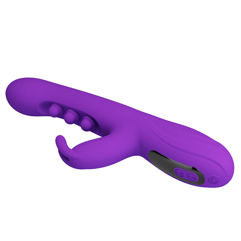 Pretty Love-Sabien Vibrator Rabbit cu Tapping Mov 4 PRETTY LOVE - SABIEN RABBIT VIBRATOR WITH TAPPING STIMULATION AND PURPLE LED · Vibratoare (imaginea 4)
