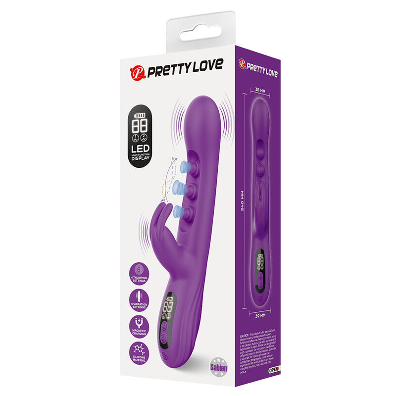 Pretty Love-Sabien Vibrator Rabbit cu Tapping Mov 10 PRETTY LOVE - SABIEN RABBIT VIBRATOR WITH TAPPING STIMULATION AND PURPLE LED · Vibratoare (imaginea 10)