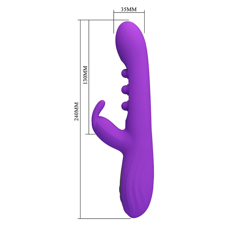 Pretty Love-Sabien Vibrator Rabbit cu Tapping Mov 7 PRETTY LOVE - SABIEN RABBIT VIBRATOR WITH TAPPING STIMULATION AND PURPLE LED · Vibratoare (imaginea 7)
