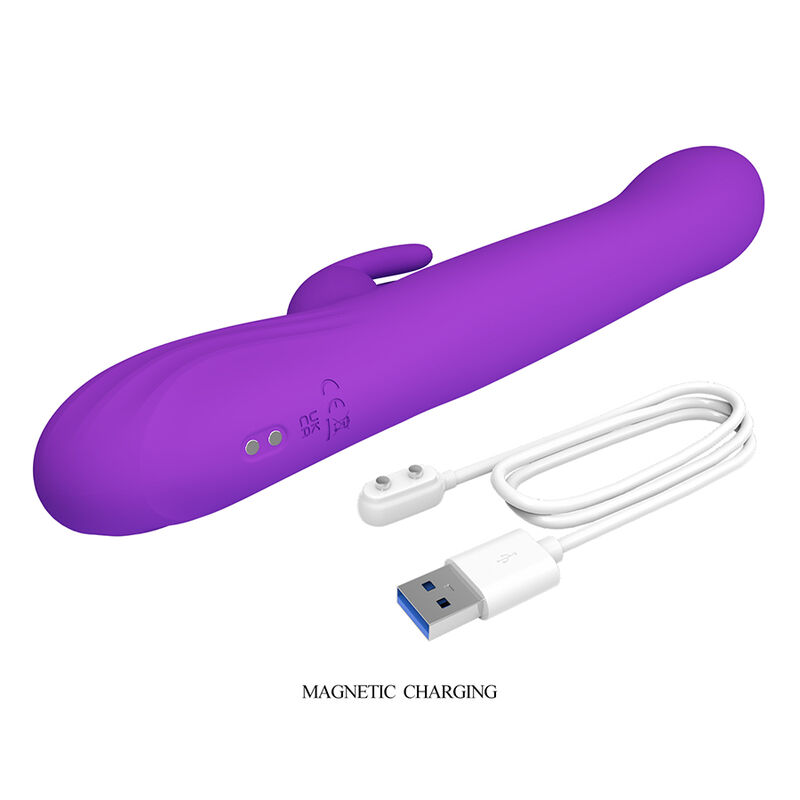 Pretty Love-Sabien Vibrator Rabbit cu Tapping Mov 9 PRETTY LOVE - SABIEN RABBIT VIBRATOR WITH TAPPING STIMULATION AND PURPLE LED · Vibratoare (imaginea 9)