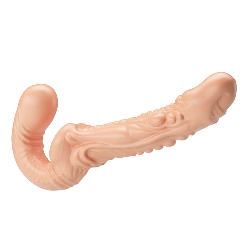 BAILE - EMMA TEXTURED DOUBLE PENETRATION STRAP-ON FLESH · Dildo & Stimulatoare (imaginea 3)