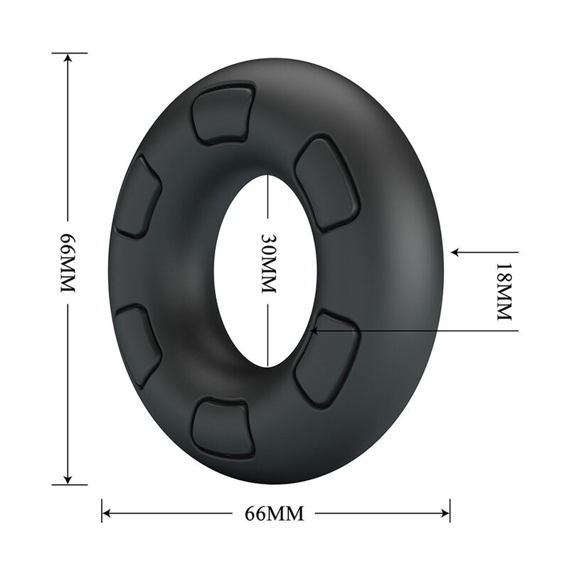 Crazy Bull-Bertram Inel pentru Penis din Silicon Negru 7 CRAZY BULL - BERTRAM SUPER SOFT SILICONE COCK RING BLACK · Inele & Mansoane Penis (imaginea 7)