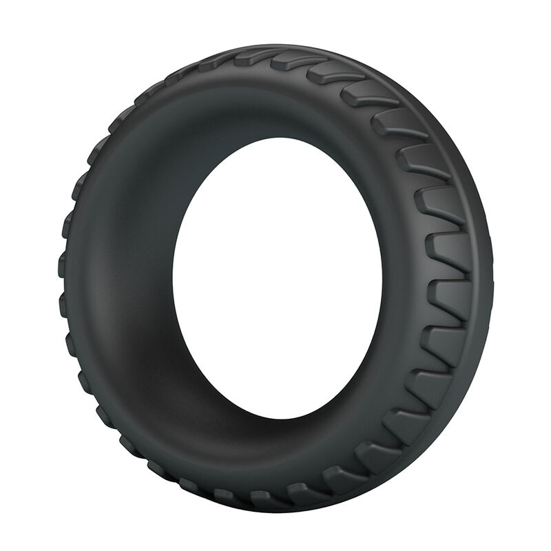 CRAZY BULL - MERRITT TEXTURED SILICONE COCK RING BLACK · Inele & Mansoane Penis