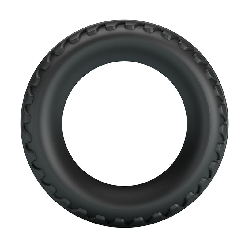 CRAZY BULL - MERRITT TEXTURED SILICONE COCK RING BLACK · Inele & Mansoane Penis (imaginea 3)
