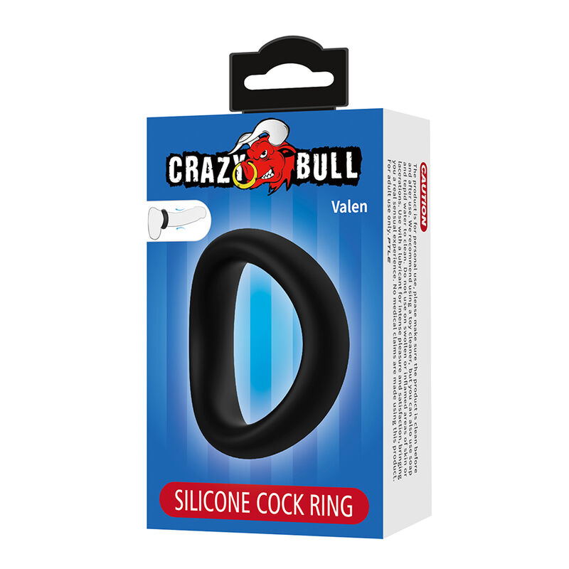 Crazy Bull-Valen Inel Ergonomic pentru Penis Negru 6 CRAZY BULL - VALEN ERGONOMIC SILICONE COCK RING BLACK · Inele & Mansoane Penis (imaginea 6)