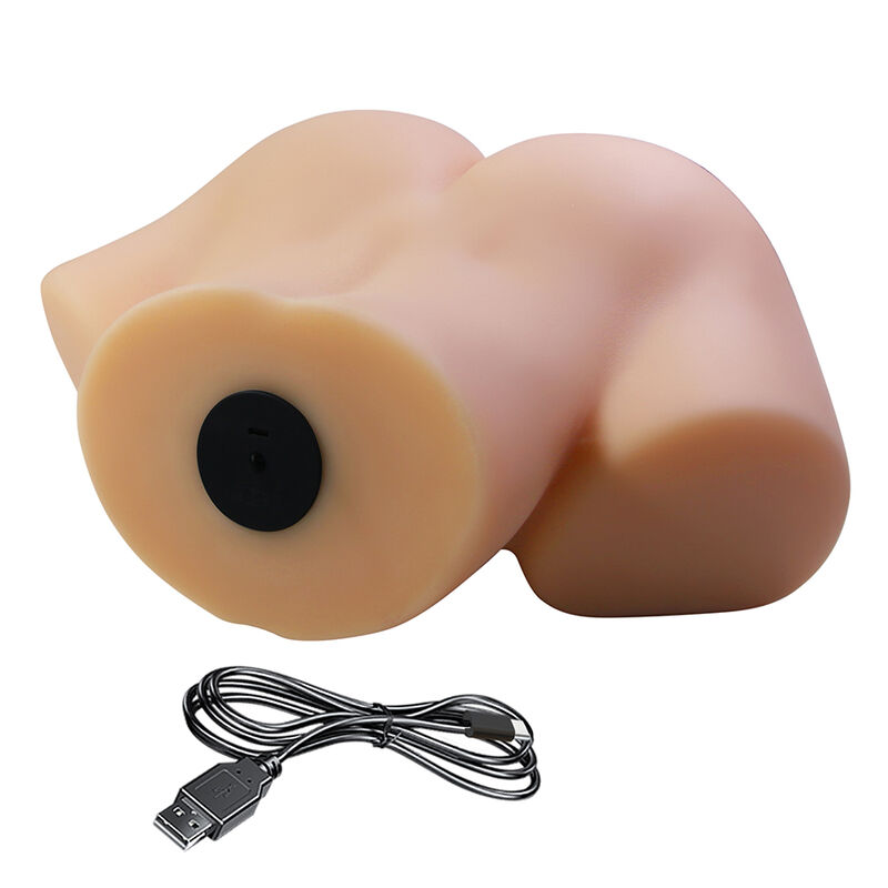 CRAZY BULL - VIVIAN DOUBLE VAGINAL AND ANAL VIBRATING MASTURBATOR FLESH · Masturbatoare (imaginea 4)