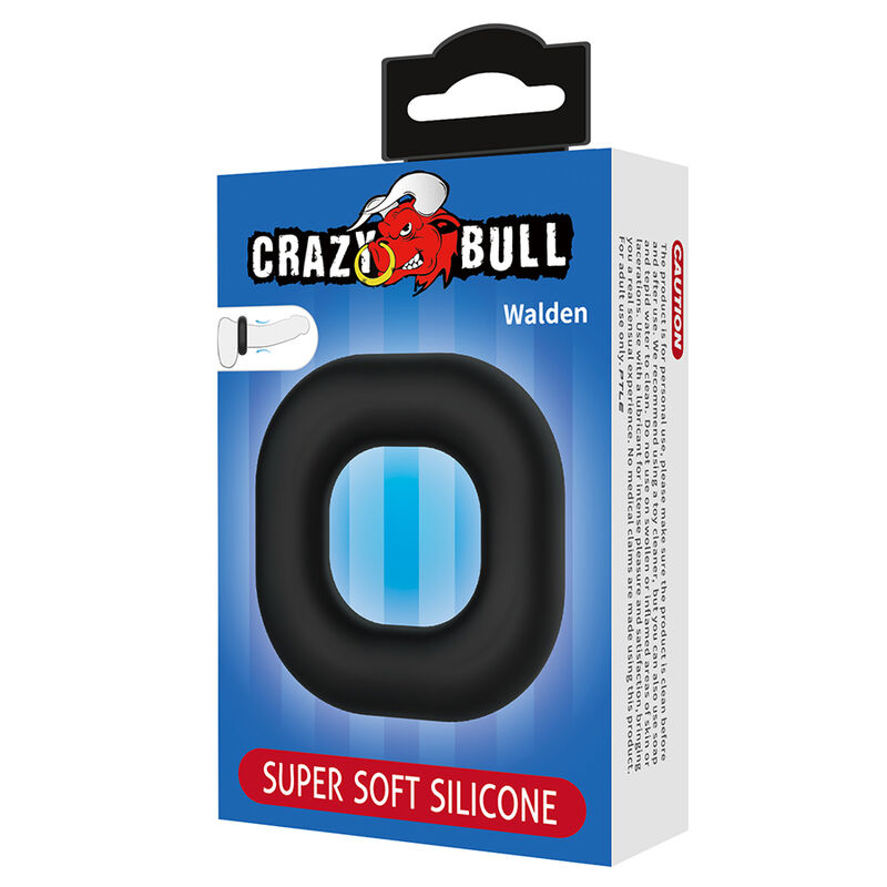 Crazy Bull-Walden Inel pentru Penis din Silicon Negru 3 CRAZY BULL - WALDEN SUPER SOFT SILICONE COCK RING BLACK · Inele & Mansoane Penis (imaginea 3)