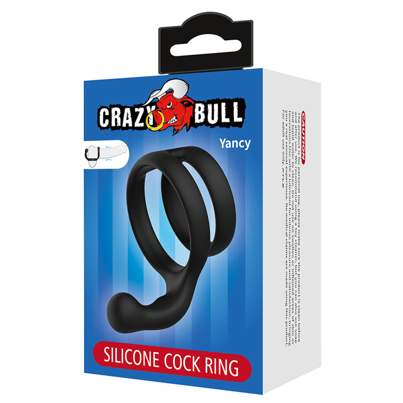 Crazy Bull-Yancy Inel Dublu Penis și Testicule Negru 7 CRAZY BULL - YANCY DOUBLE COCK AND BALL RING BLACK · Inele & Mansoane Penis (imaginea 7)