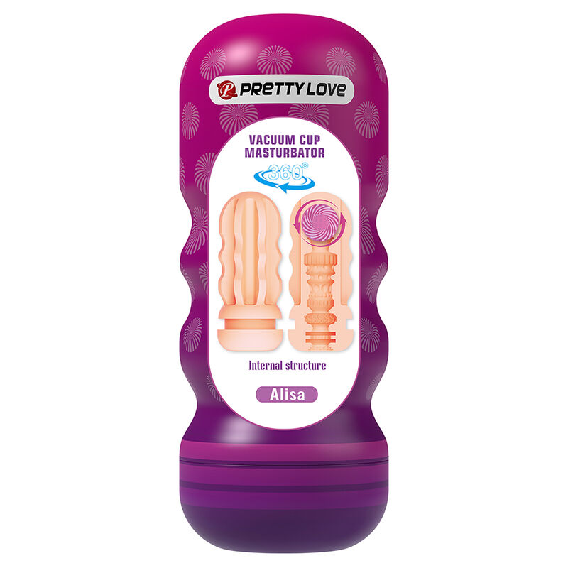 PRETTY LOVE - VAGINAL SMOOTHING MASTURBATOR WITH SUCTION CUP AND INTERNAL TEXTURES · Masturbatoare (imaginea 2)