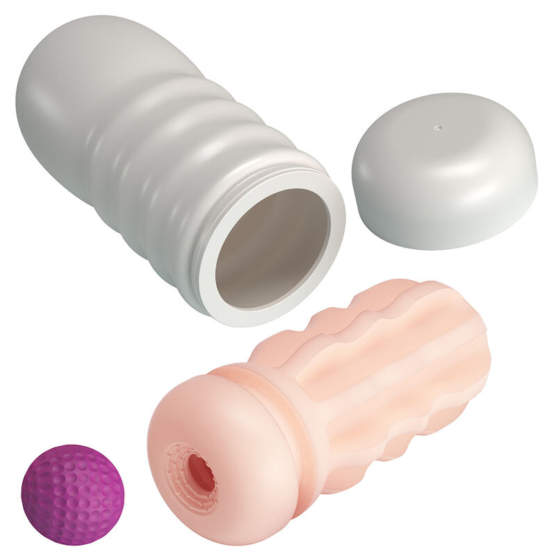PRETTY LOVE - VAGINAL SMOOTHING MASTURBATOR WITH SUCTION CUP AND INTERNAL TEXTURES · Masturbatoare (imaginea 3)