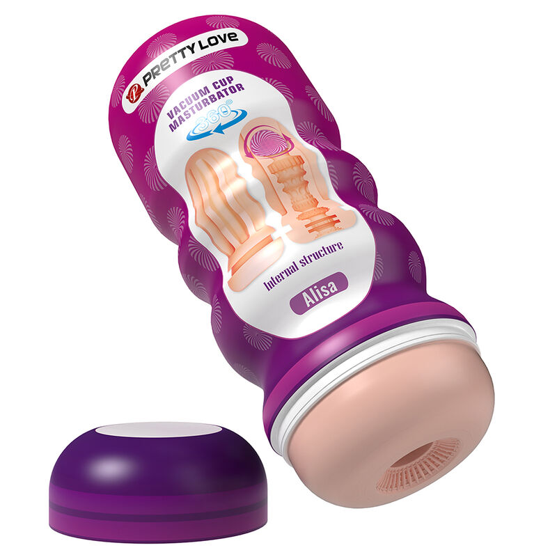 PRETTY LOVE - VAGINAL SMOOTHING MASTURBATOR WITH SUCTION CUP AND INTERNAL TEXTURES · Masturbatoare (imaginea 5)
