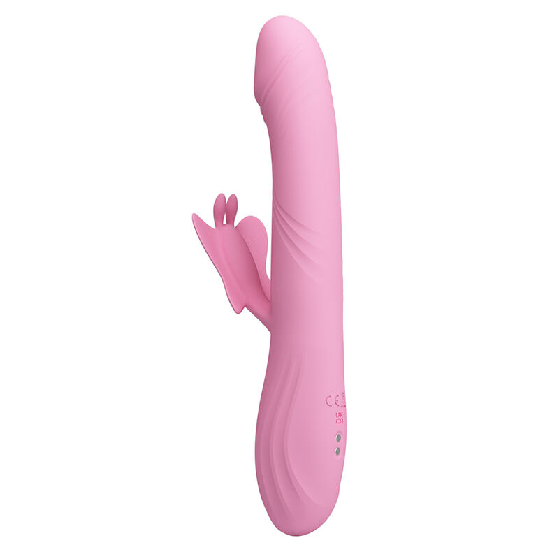 Pretty Love-Bella Vibrator Rabbit cu Fluture și LED Roz 7 PRETTY LOVE - BELLA RABBIT VIBRATOR WITH BUTTERFLY STIMULATION AND LED PINK · Vibratoare (imaginea 7)