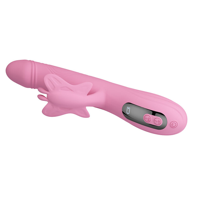 Pretty Love-Bella Vibrator Rabbit cu Fluture și LED Roz 8 PRETTY LOVE - BELLA RABBIT VIBRATOR WITH BUTTERFLY STIMULATION AND LED PINK · Vibratoare (imaginea 8)