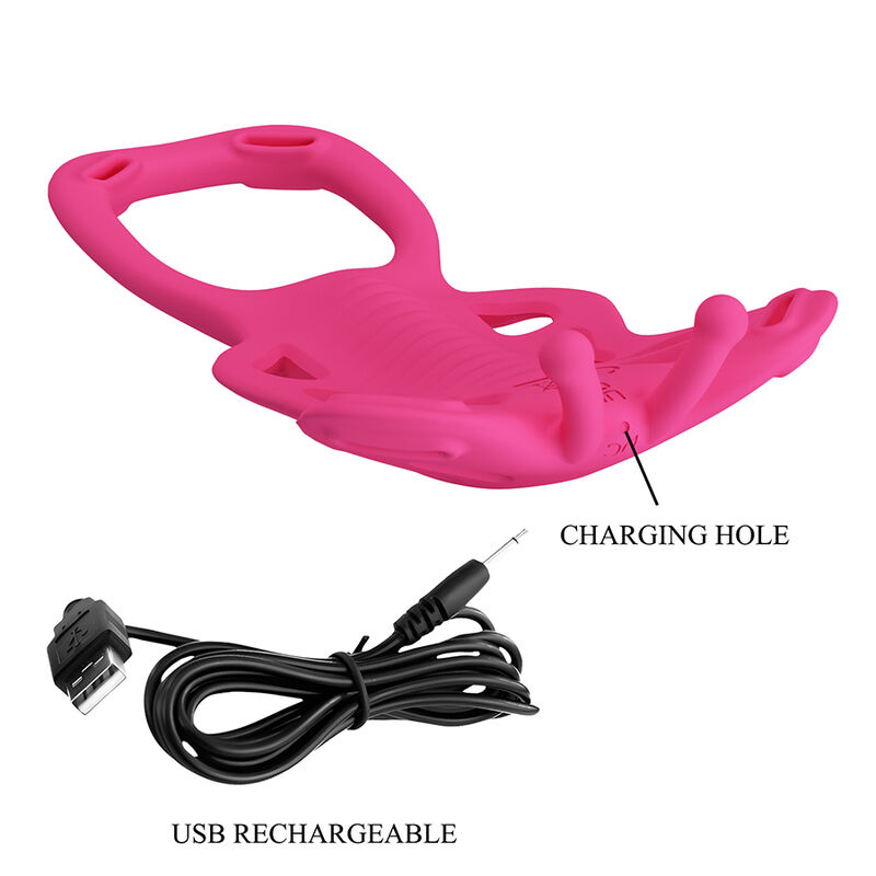 PRETTY LOVE - BUTTERFLY APP CONTROL PANTY MASSAGER PINK · Vibratoare (imaginea 7)