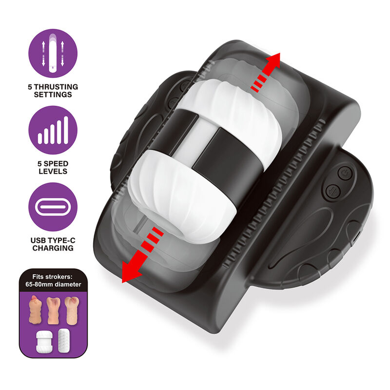 Pretty Love-Calista Masturbator Automat Universal 10 PRETTY LOVE - CALISTA UNIVERSAL AUTOMATIC MASTURBATOR BLACK · Masturbatoare (imaginea 10)