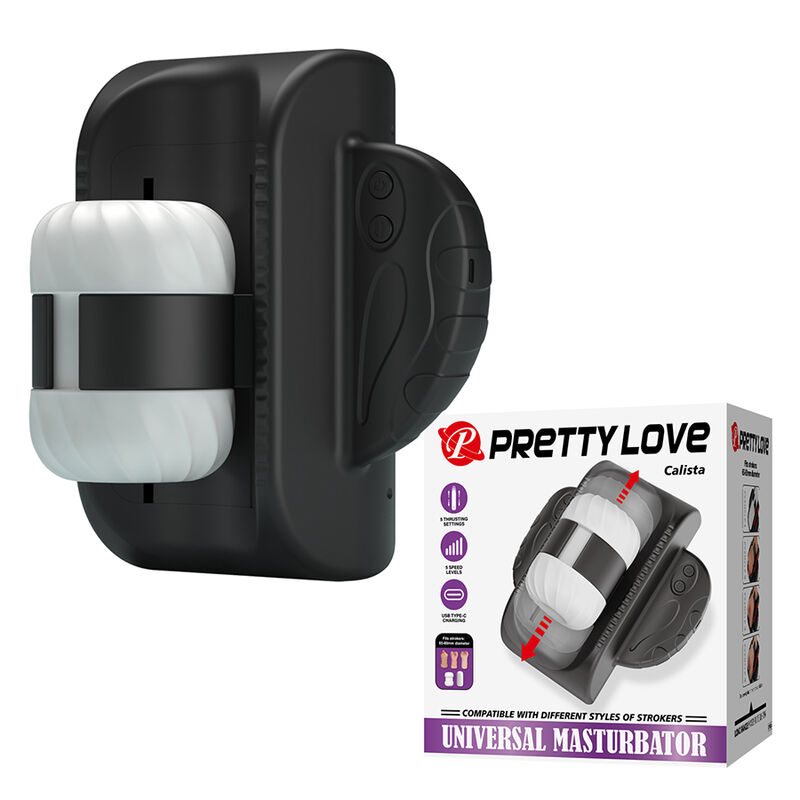 Pretty Love-Calista Masturbator Automat Universal 2 PRETTY LOVE - CALISTA UNIVERSAL AUTOMATIC MASTURBATOR BLACK · Masturbatoare (imaginea 2)
