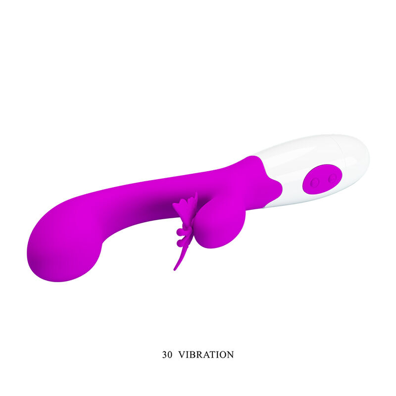 PRETTY LOVE - BUTTERFLY KISS 30 FUNCTION RABBIT VIBRATOR PURPLE · Vibratoare (imaginea 3)