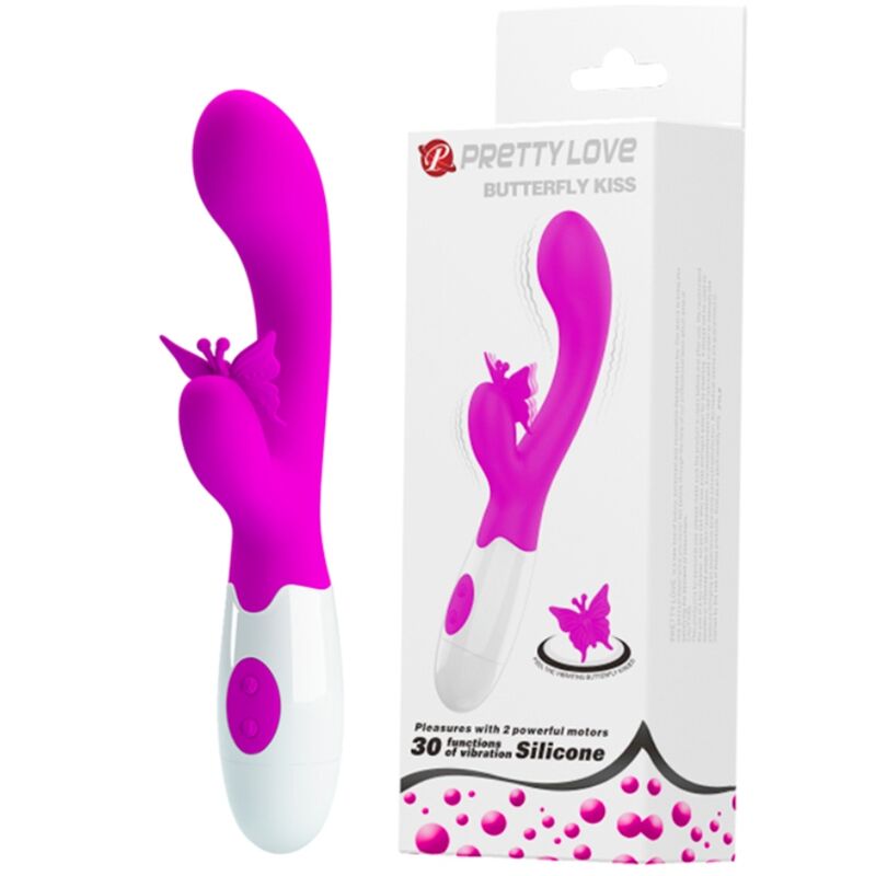 PRETTY LOVE - BUTTERFLY KISS 30 FUNCTION RABBIT VIBRATOR PURPLE · Vibratoare (imaginea 10)