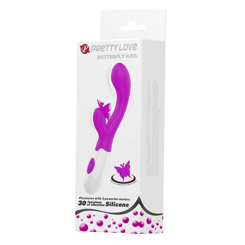 PRETTY LOVE - BUTTERFLY KISS 30 FUNCTION RABBIT VIBRATOR PURPLE · Vibratoare (imaginea 7)