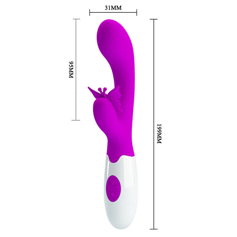 PRETTY LOVE - BUTTERFLY KISS 30 FUNCTION RABBIT VIBRATOR PURPLE · Vibratoare (imaginea 9)